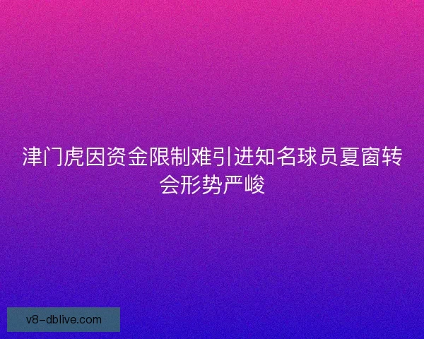 津门虎因资金限制难引进知名球员夏窗转会形势严峻 津门虎因资金限制难引进知名球员夏窗转会形势严峻
